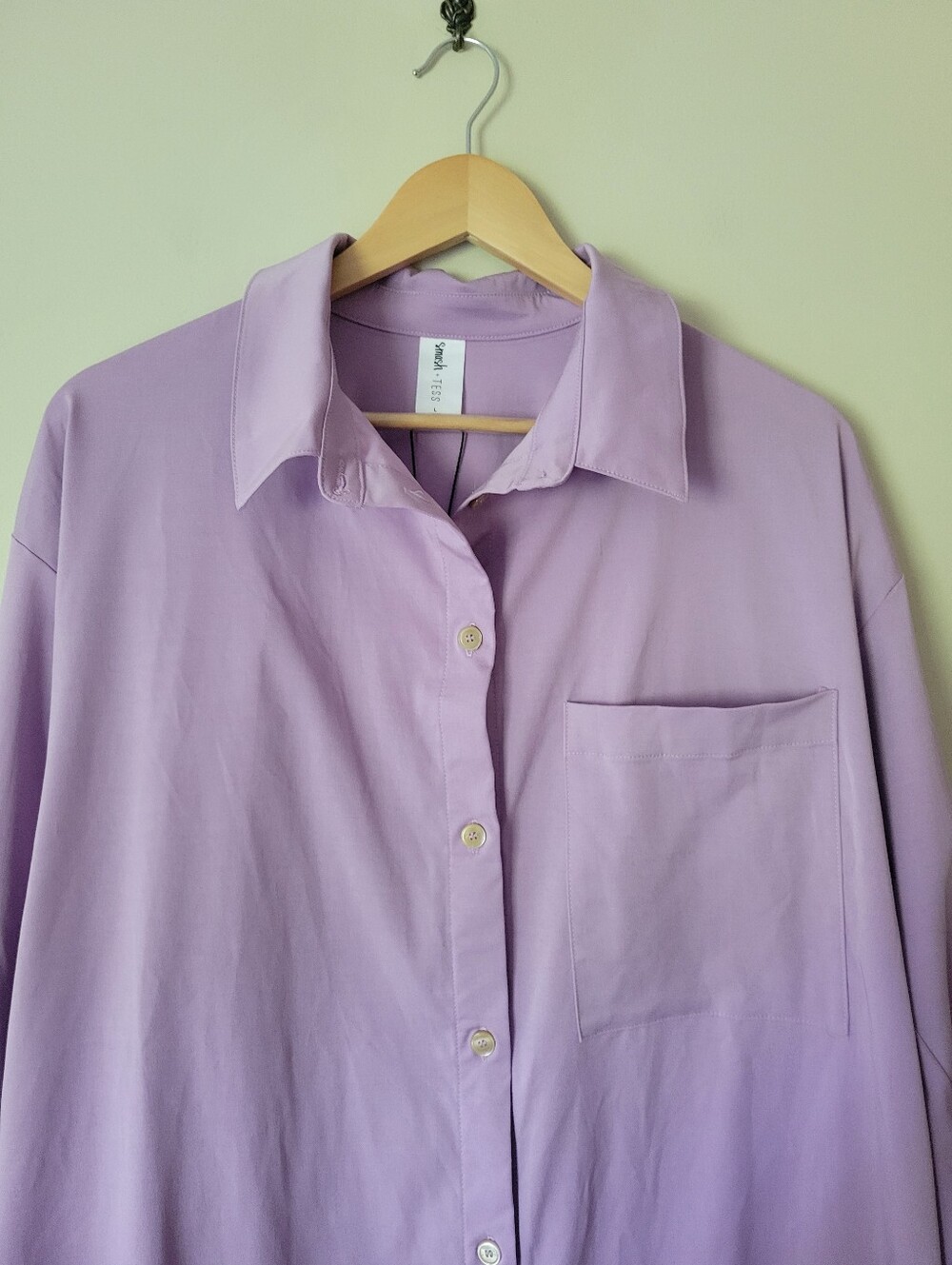 NWT Smash + Tess Diversion Oversized Tencel Long Sleeve Shirt Dress Size Large - Picture 4 of 7